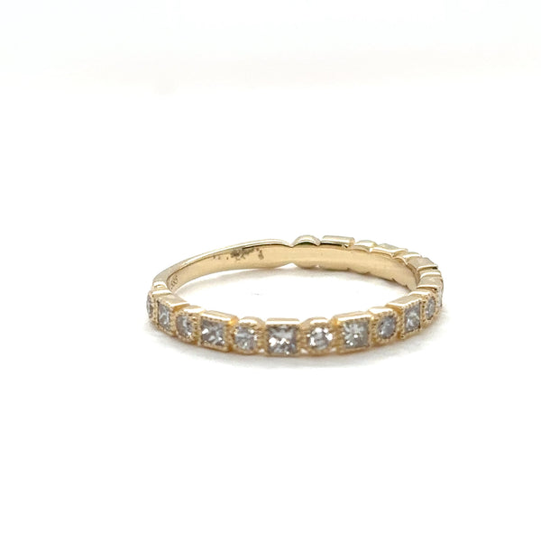 Square and Round Diamond Band