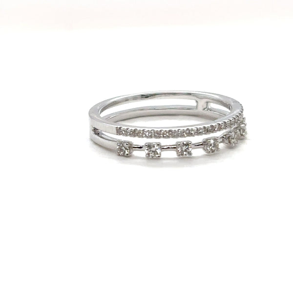 Double Row Diamond Ring