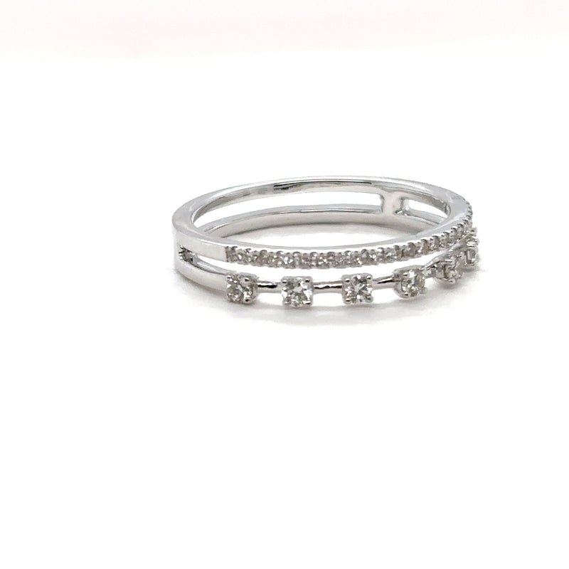 Double Row Diamond Ring