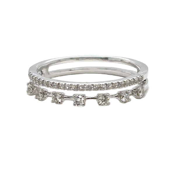 Double Row Diamond Ring