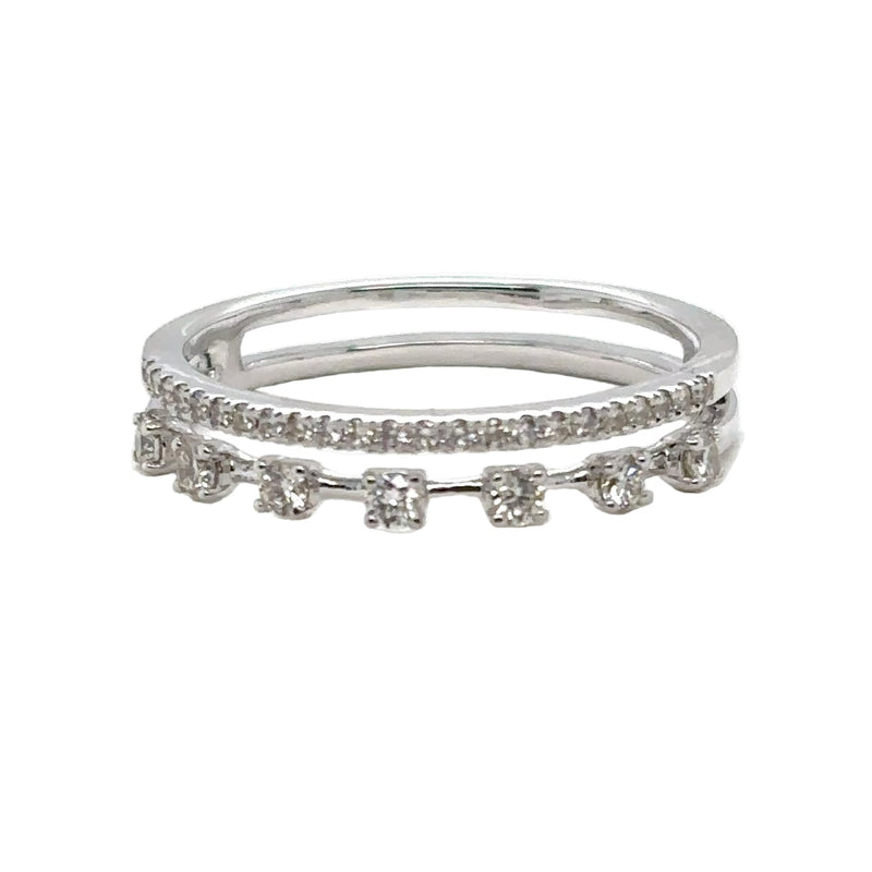 Double Row Diamond Ring