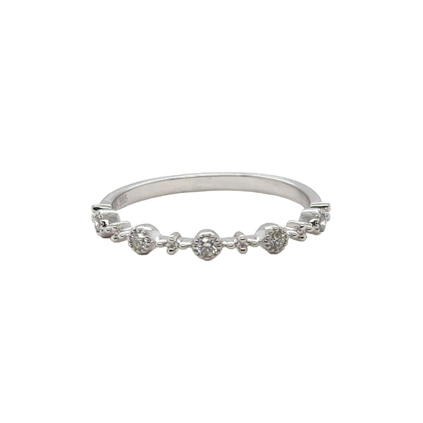 Beaded Diamond Ring