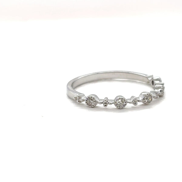 Beaded Diamond Ring