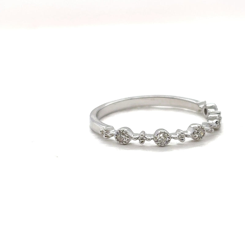 Beaded Diamond Ring