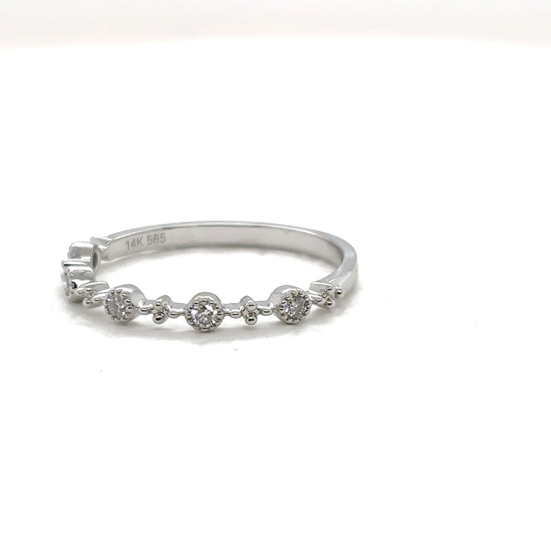 Beaded Diamond Ring