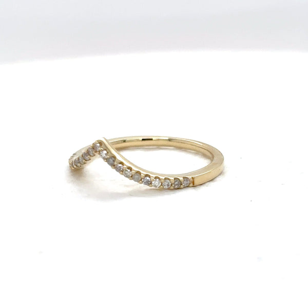 Chevron Diamond Ring
