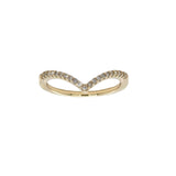 Chevron Diamond Ring