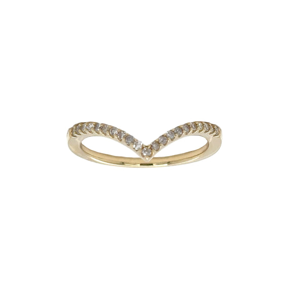 Chevron Diamond Ring