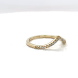 Chevron Diamond Ring