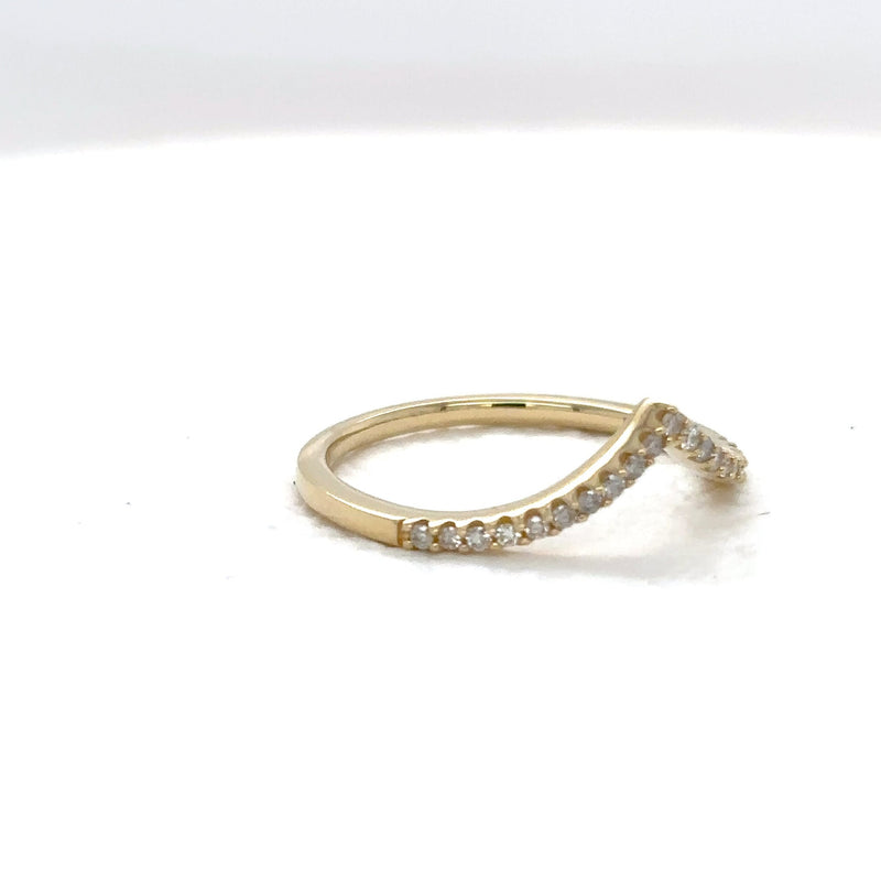Chevron Diamond Ring