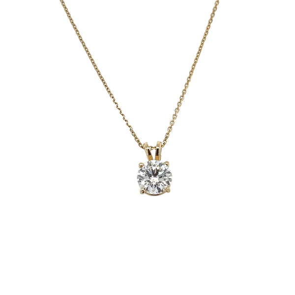 Lab Grown Diamond Solitaire Necklace