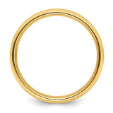Comfort Fit Brushed Satin with Polished Beveled Edge Wedding Band
