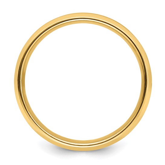 Comfort Fit Brushed Satin with Polished Beveled Edge Wedding Band