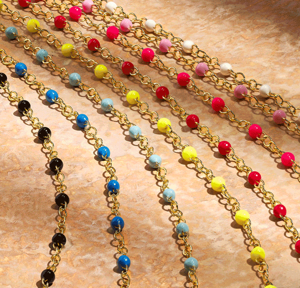 Enamel Bead Piatto Bracelet