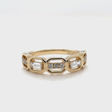 Honeycomb Diamond Band