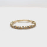 Scallop Diamond Band