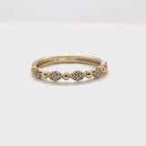 Beaded Dimond Stackable Band