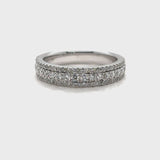 Pave Wide Lab Grown Diamond Band