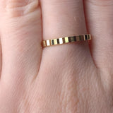 14k Yellow Gold Luna Fluted Band By Mohr Creations